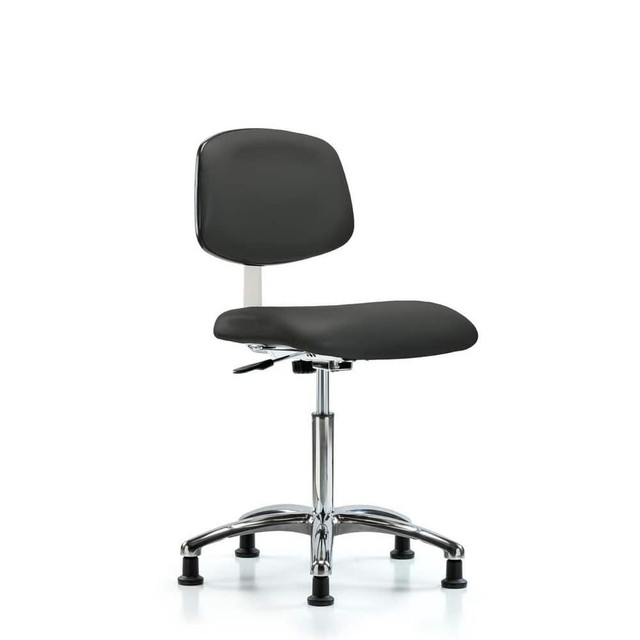 Blue Ridge Ergonomics MSC40351 Task Chair: Vinyl, Charcoal