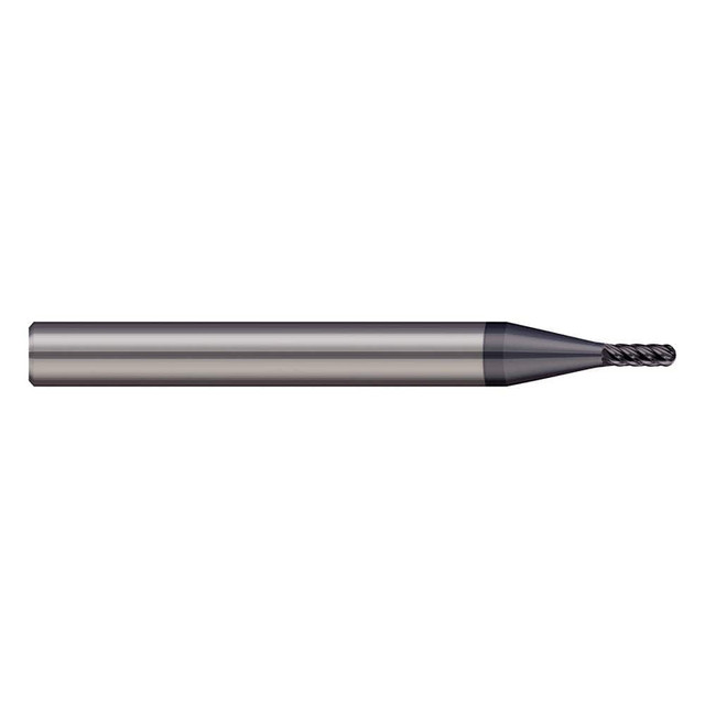 Harvey Tool 789462-C6 Ball End Mill: 0.062" Dia, 0.312" LOC, 6 Flute, Solid Carbide