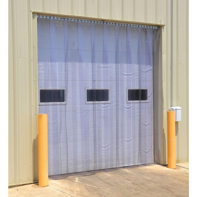Vestil TG-800-S-H-48-8 Dock Strip Doors/Curtains; Curtain Type: Industrial Curtain Kit ; Door Width (Feet): 4 ; Door Height (Feet): 7 ; Material: PVC; Vinyl ; Color: Clear ; Antistatic: No