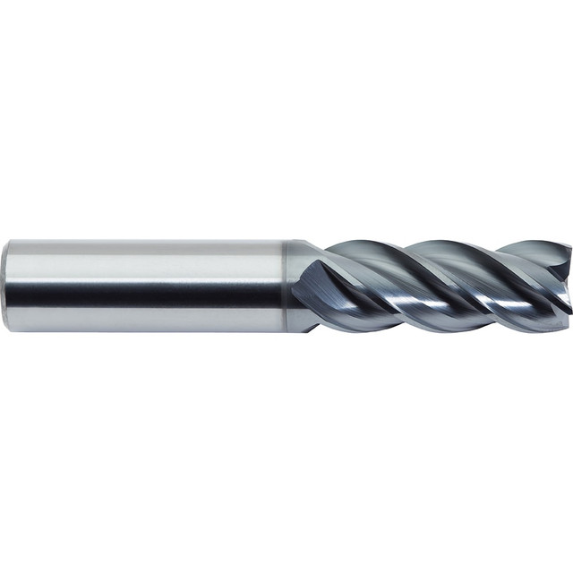 M.A. Ford. 277L1000B Square End Mill: 1'' Dia, 2-1/4'' LOC, 1'' Shank Dia, 5'' OAL, 4 Flutes, Solid Carbide