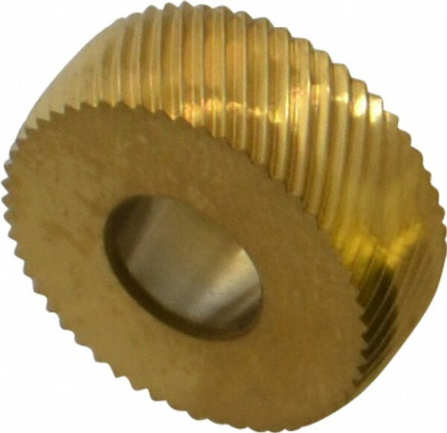 MSC EPLV240 Convex Knurl Wheel: 1/2" Dia, 90 ° Tooth Angle, 40 TPI, Diagonal, Cobalt