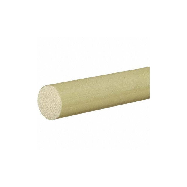 USA Industrials BULK-CR-GG10-58 Plastic Rod: Garolite (G-10), 4' Long, 9/16" Dia, Yellow