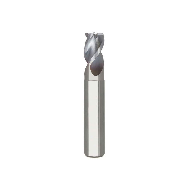 Niagara Cutter 17002172 Corner Radius End Mill: 3/8" Dia, 1/2" LOC, 0.015" Radius, 3 Flutes, Solid Carbide