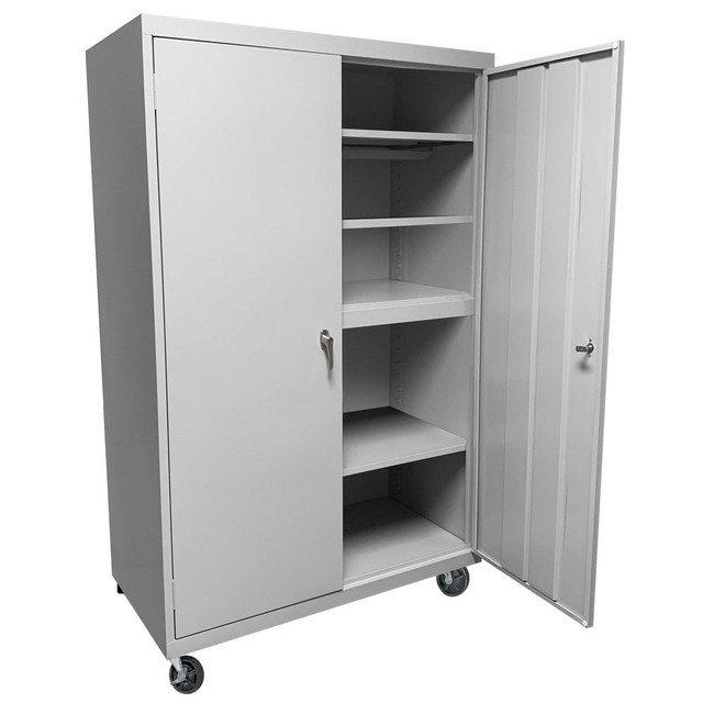 Steel Cabinets USA MAAH-36781RB-Y Storage Cabinets; Cabinet Type: Mobile Storage; Lockable Storage ; Cabinet Material: Steel ; Width (Inch): 36in ; Depth (Inch): 18in ; Cabinet Door Style: Lockable ; Height (Inch): 78in