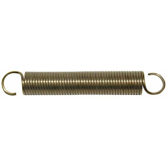 Gardner Spring 37064GS Extension Spring: 1/2" OD, 5.04 lb Max Load, 4.24" Extended Length, 0.041" Wire Dia