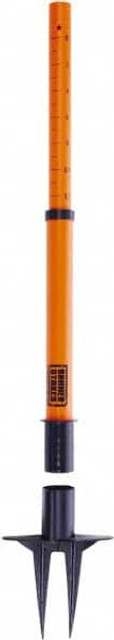 Banner Stakes PL4020 Free Standing Stanchion Post: 22 to 42" High, 2-3/8" Dia, Plastic Post