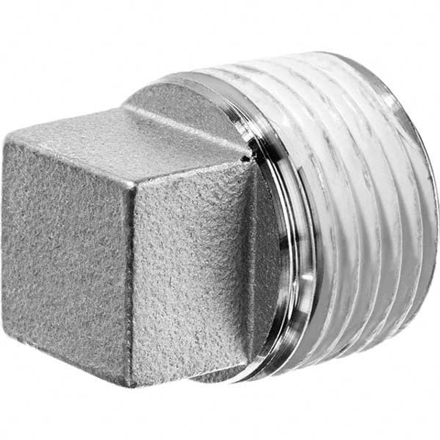 USA Industrials ZUSA-PF-351 Pipe Square Head Plug: 2" Fitting, 304 Stainless Steel
