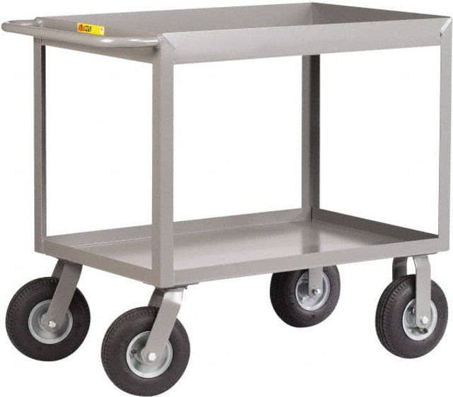 Little Giant. DS-2436-X3-9P Deep Shelf Utility Cart: Steel, Gray