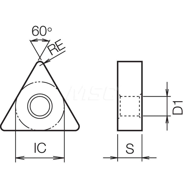 Kyocera TCV06612 Turning Insert: TNGA333T00825 PT600M, Ceramic