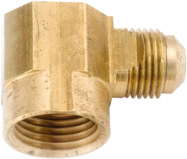 ANDERSON METALS 754050-1012 Lead Free Brass Flared Tube Female Elbow: 5/8" Tube OD, 3/4 Thread, 45 ° Flared Angle