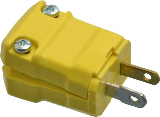 Hubbell Wiring Device-Kellems HBL5866VY Straight Blade Plug: 1-15P, 125VAC, Yellow