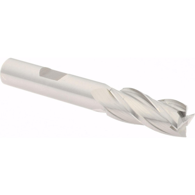 Hertel E2039903 Square End Mill: 7/16'' Dia, 1'' LOC, 3/8'' Shank Dia, 2-11/16'' OAL, 4 Flutes, Cobalt