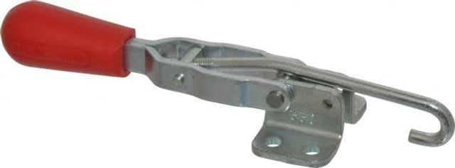 De-Sta-Co 330 Pull-Action Latch Clamp: Horizontal, 200 lb, J-Hook, Flanged Base