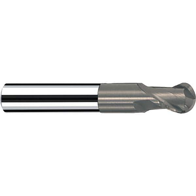 Fraisa P5886123 Ball End Mill: 1/16" Dia, 1/16" LOC, 2 Flute, Solid Carbide