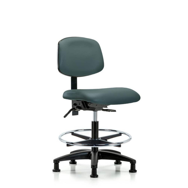 Blue Ridge Ergonomics MSC50008 Task Chair: Vinyl, Colonial Blue