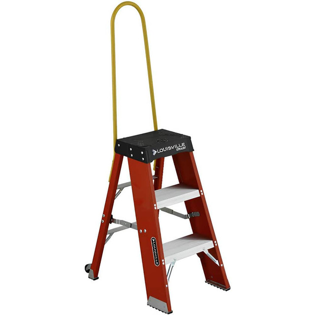 Louisville FY8001 1-Step Fiberglass Step Ladder: Type IA, 13" High