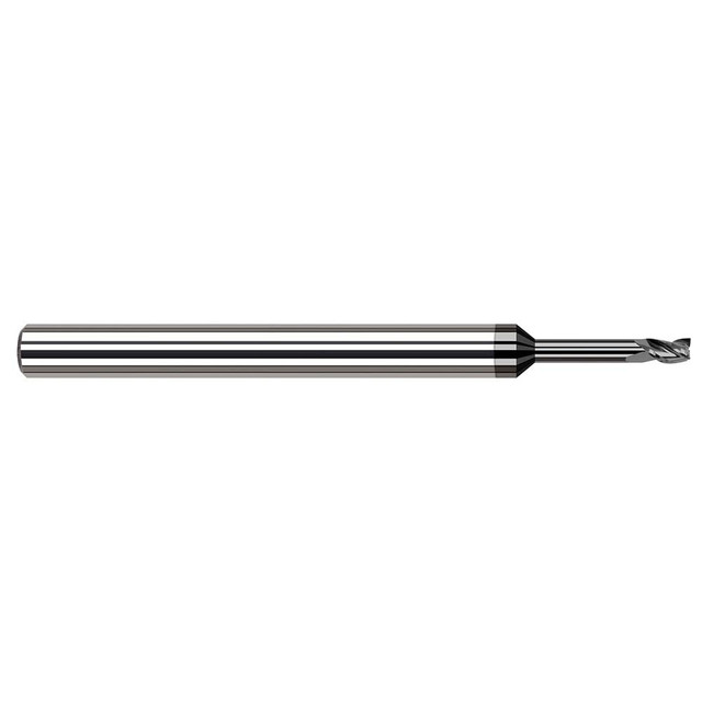 Harvey Tool 937108-C4 Square End Mill: 1/8'' Dia, 3/16'' LOC, 1/8'' Shank Dia, 2-1/2'' OAL, 3 Flutes, Solid Carbide