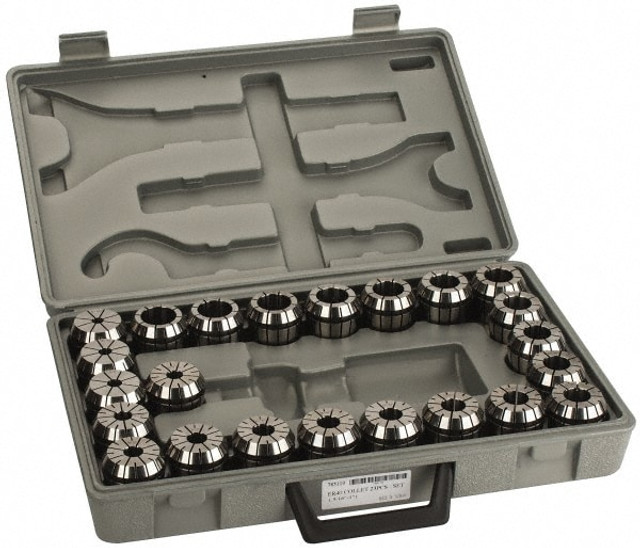 Accupro 785110 Collet Set: 23 Pc, Series ER40, 5/16 to 1" Capacity