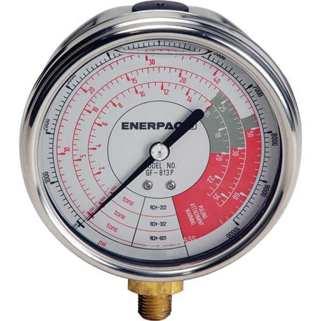 Enerpac GF813P 10,000 psi Glycerine-Filled Hydraulic Pressure Gauge