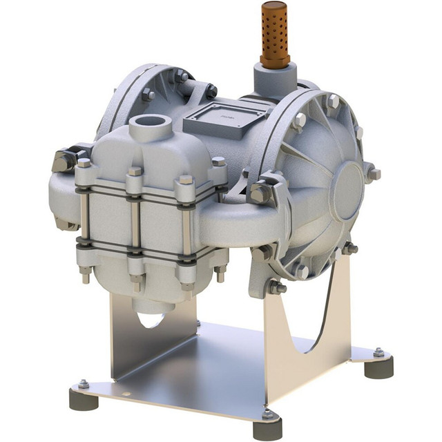 SandPIPER SB1,SGN5SS. Air-Operated Diaphragm Pumps; Maximum Flow Rate (Gpm - 2 Decimals): 42.00 ; Maximum Working Pressure: 125.000 ; Thread Type: NPT ; Inlet Size: 1in ; Cubic Feet Per Minute: 50 SCFM ; Diaphragm Material: PTFE; Neoprene