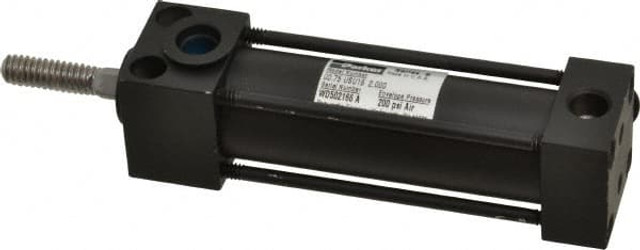 Parker 0.75USU1602.00 Double Acting Rodless Air Cylinder: 3/4" Bore, 2" Stroke, 200 psi Max, 1/8 NPTF Port, Universal Mount