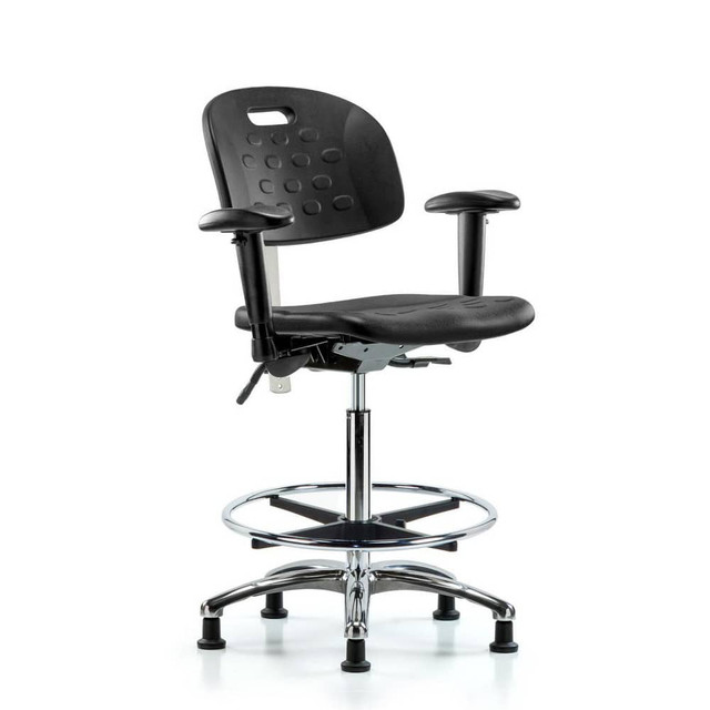 Blue Ridge Ergonomics MSC40057 Task Chair: Polyurethane, Black