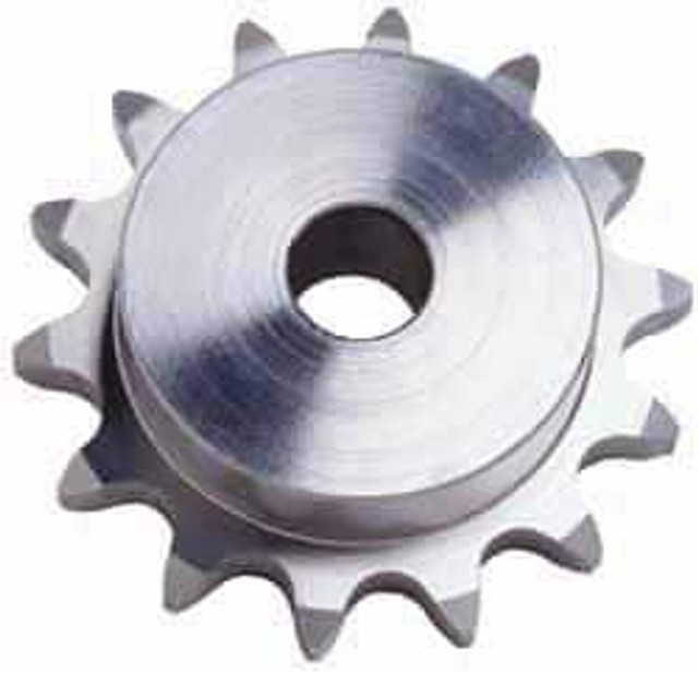 U.S. Tsubaki 35B16SS Plain Bore Sprocket: 16 Teeth, 3/8" Pitch, 15/16" Bore Dia