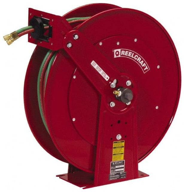 Reelcraft TW86075 OLPT 24" Long x 13" Wide x 25-3/8" High, 3/8" ID, Spring Retractable Welding Hose Reel