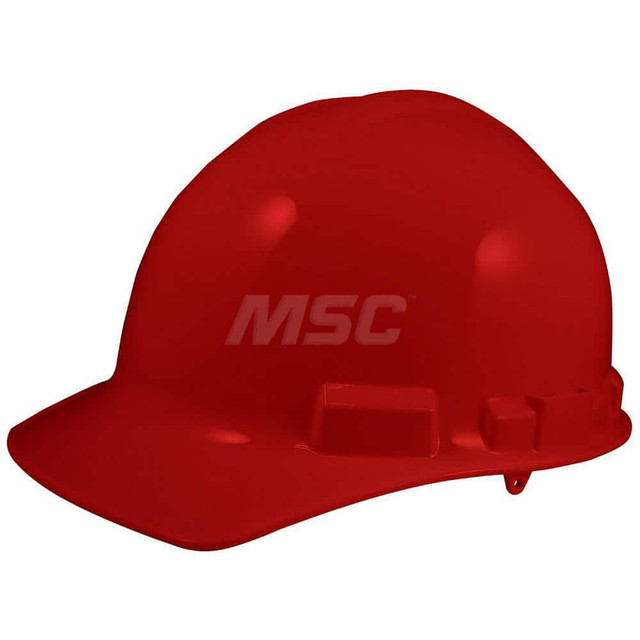 General Electric GH327RNR Hard Hat: Impact Resistant & Construction, Front Brim, Type 1, Class E & G, 4-Point Suspension