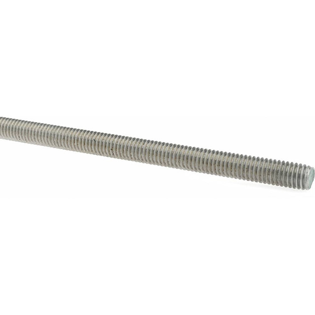 Value Collection 221026 Threaded Rod: 3/8-16, 6' Long, Stainless Steel, Grade 304 (18-8)