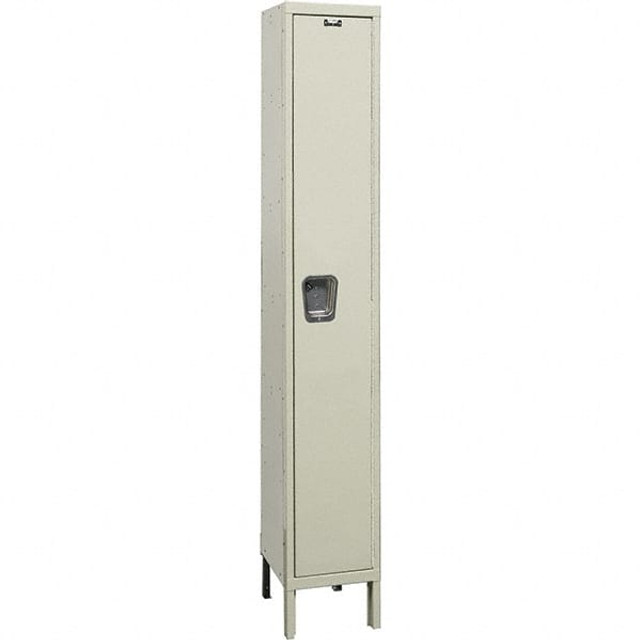 Hallowell UY1558-1A-PT 1-Wide Locker: 15" Wide, 78" High, Padlock