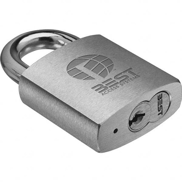 Best 41B72T Padlock: Stainless Steel, 2-1/16" High, 1-15/16" Wide