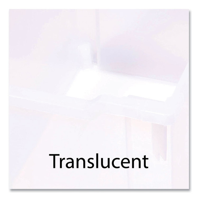 GRATNELLS USA, LLC MST054420 Callero MakerHub Trolley Set 01, Metal, (2) Magnetic Whiteboards, (4) F2 Deep Bins, 27.4" x 17.3" x 56.3", Silver/Trans Frost