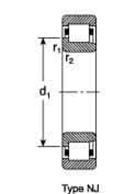 SKF NJ 218 ECM Cylindrical Roller Bearings