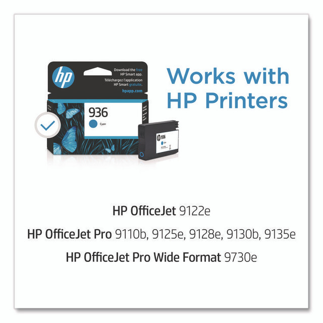 HP INC 4S6U9LN HP 936, (4S6U9LN) Cyan Original Ink Cartridge