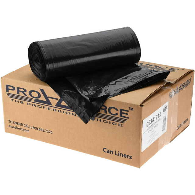 PRO-SOURCE PSRTP3858XH Trash Bags: 60 gal, 1.25 mil, 100 Pack