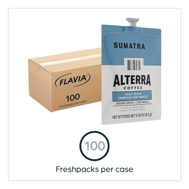 LAVAZZA FLAVIA® 48017 Alterra Sumatra Coffee Freshpack, 100/Carton