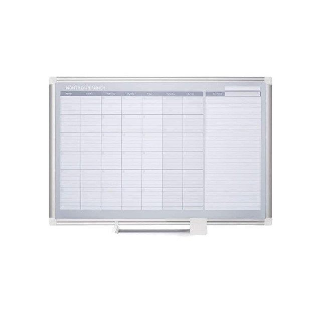 MasterVision BVCGA0397830 24" High x 36" Wide Painted Metal Magnetic Dry Erase Calendar