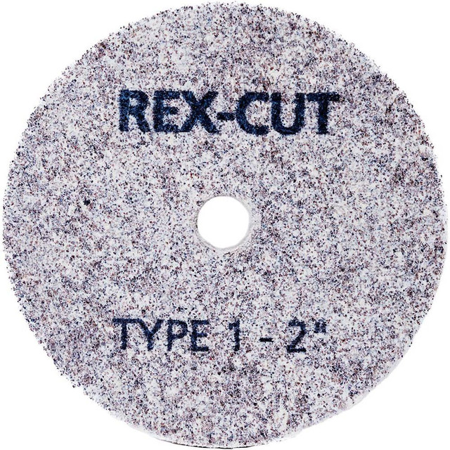 Rex Cut Abrasives 171634 Deburring Wheels; Wheel Diameter (Inch): 2-1/2 ; Face Width (Inch): 1/16 ; Center Hole Size (Inch): 1/4 ; Abrasive Material: Aluminum Oxide ; Grade: Medium ; Wheel Type: Type 1