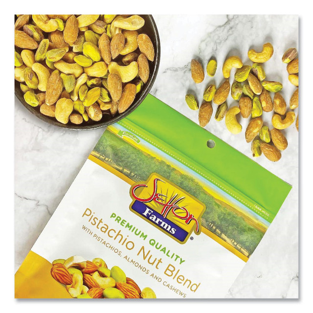 SETTON PISTACHIO OF TERRA BELLA, INC. Farms® 5234 Pistachio Nut Blend, Pistachio, Almonds, Cashews, 4 oz Bag, 10/Carton