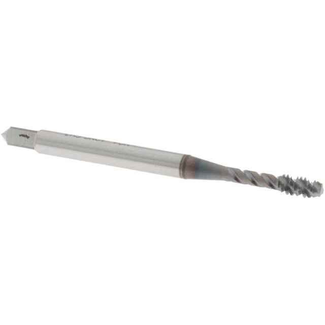 OSG 2911408 Spiral Flute Tap: #4-40 UNC, 3 Flutes, Modified Bottoming, Vanadium High Speed Steel, TICN Coated
