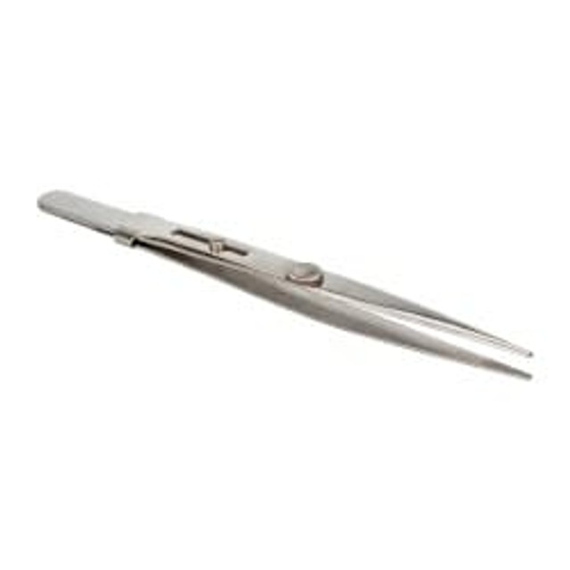 Value Collection 10128-SS Diamond Tweezer: Medium Point with Slide Lock Tip, 5-1/2" OAL