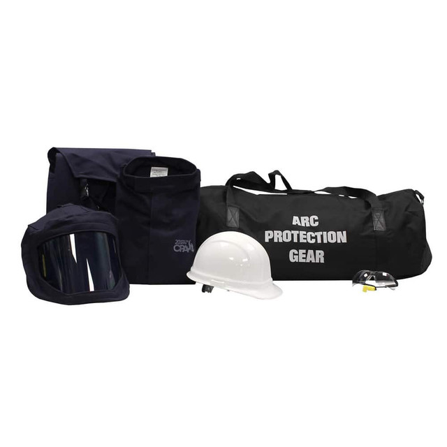 Chicago Protective Apparel AG12-JP-XL-8.5 Arc Flash Clothing Kits; Protection Type: Arc Flash ; Garment Type: Jacket; Pants; Hoods ; Maximum Arc Flash Protection (cal/Sq. cm): 12.00 ; Size: X-Large ; Glove Type: Electrical Protection Gloves