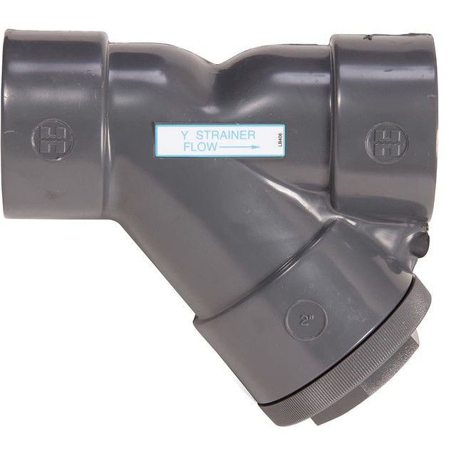 Hayward Flow Control YS10125T 1-1/4" Pipe, Threaded Ends, PVC Y-Strainer