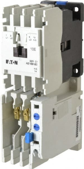 Eaton Cutler-Hammer AE16BNS0AC Combination Starters; Continuous Amperage: 20 ; Starter Type: IEC ; Enclosure Type: Open ; Compatible Motor Phase: Three Phase ; Action: NonReversible ; Voltage: 115 V