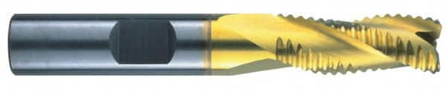 RobbJack STR-303-14-C Square End Mill: 7/16'' Dia, 1'' LOC, 7/16'' Shank Dia, 2-3/4'' OAL, 3 Flutes, Solid Carbide