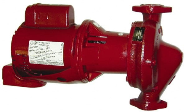 Bell & Gossett 1EF022LF 1/2 hp, 21-7/16" Long, 1 Phase, Cast Iron Housing, Bronze Impeller, Inline Circulator Pump