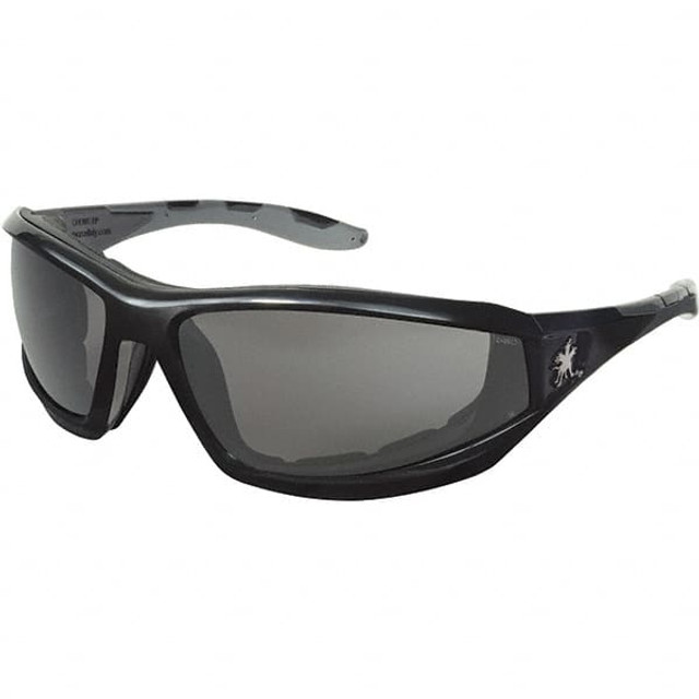 MCR Safety RP212DC Safety Glass: Anti-Fog & Scratch-Resistant, Polycarbonate, Gray Lenses, Full-Framed, UV Protection