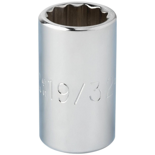 Proto J5419 Hand Socket: 19/32" Socket, 12-Point