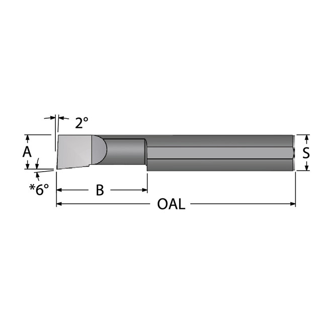 Scientific Cutting Tools B110150A Boring Bar: 0.11" Min Bore, 0.15" Max Depth, Right Hand Cut, Submicron Solid Carbide